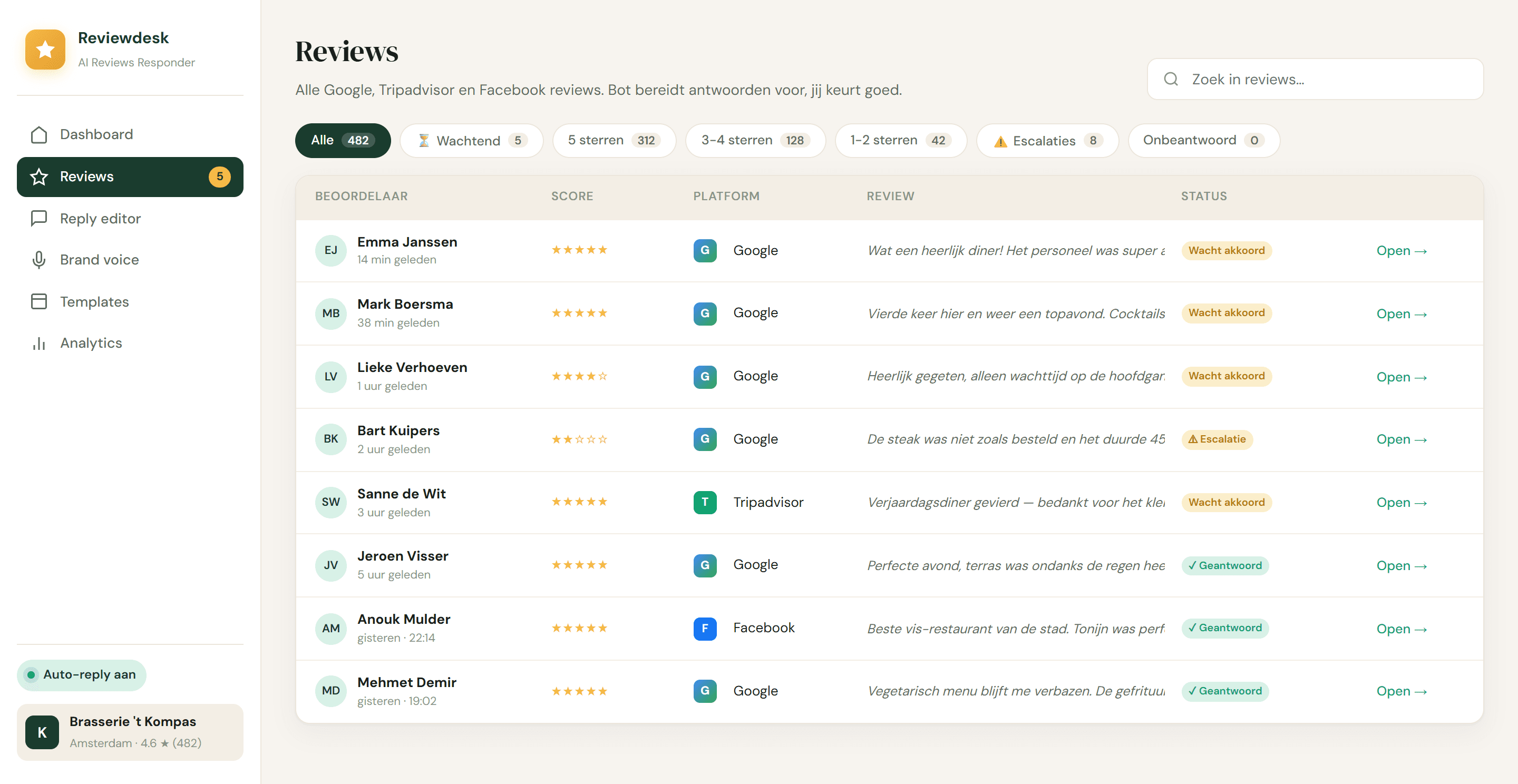 Google Reviews AI-responder, screenshot 2