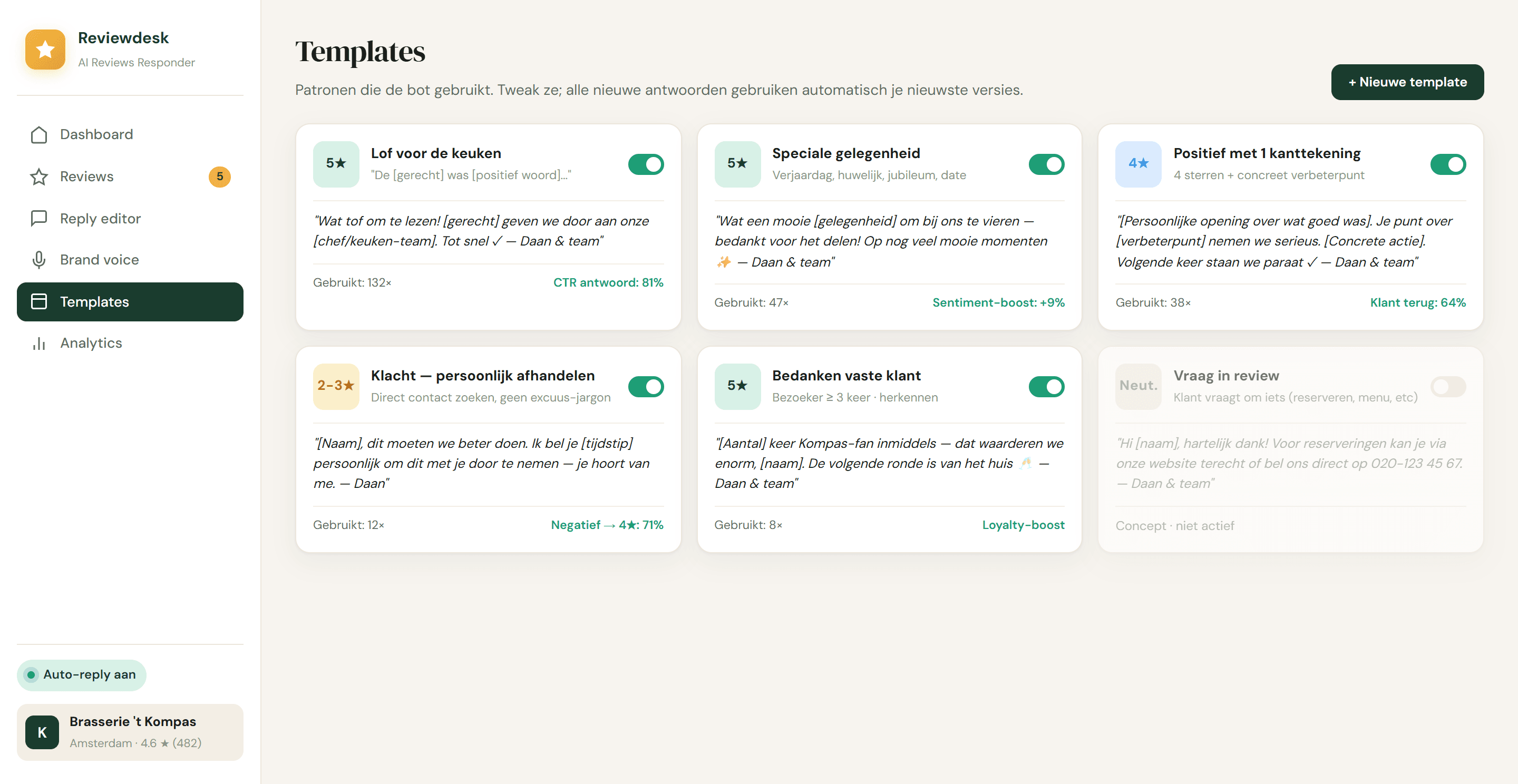 Google Reviews AI-responder, screenshot 5