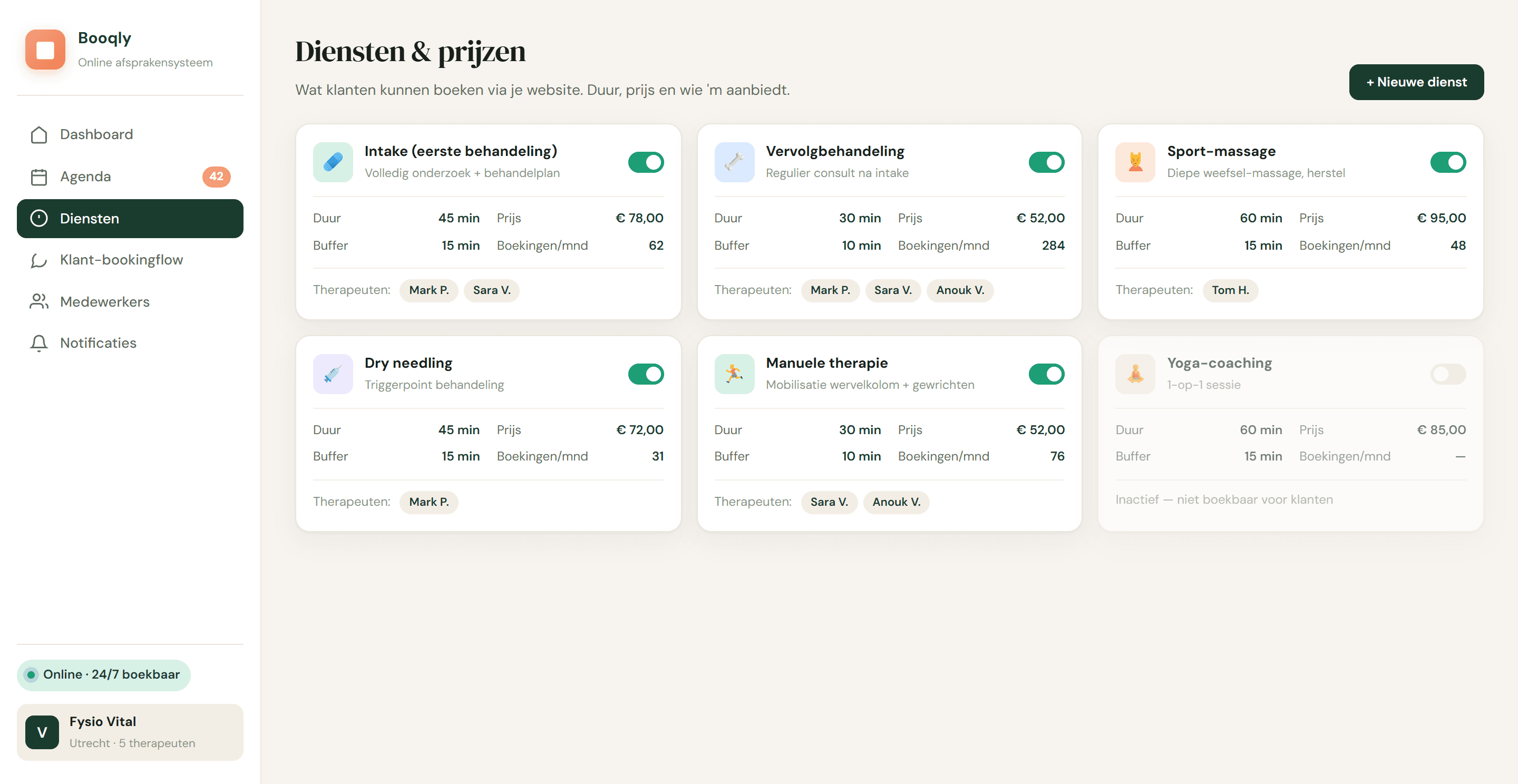 Online Afsprakensysteem, screenshot 3