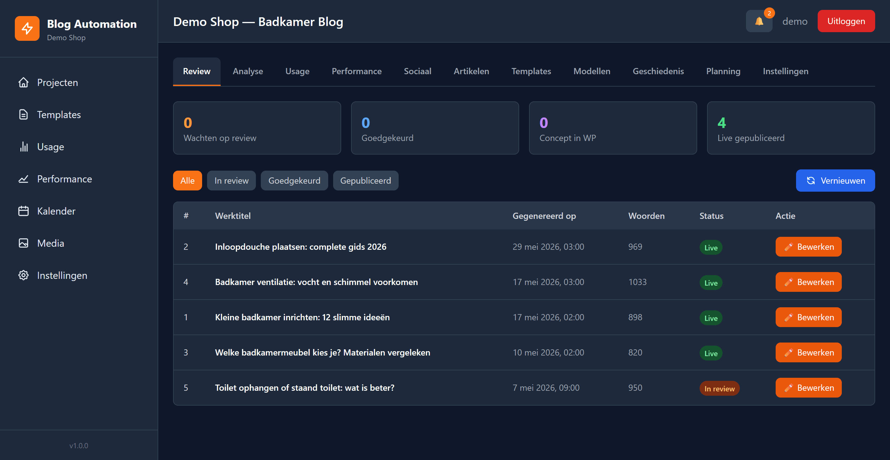 Hazenco Blog Tool, screenshot 3