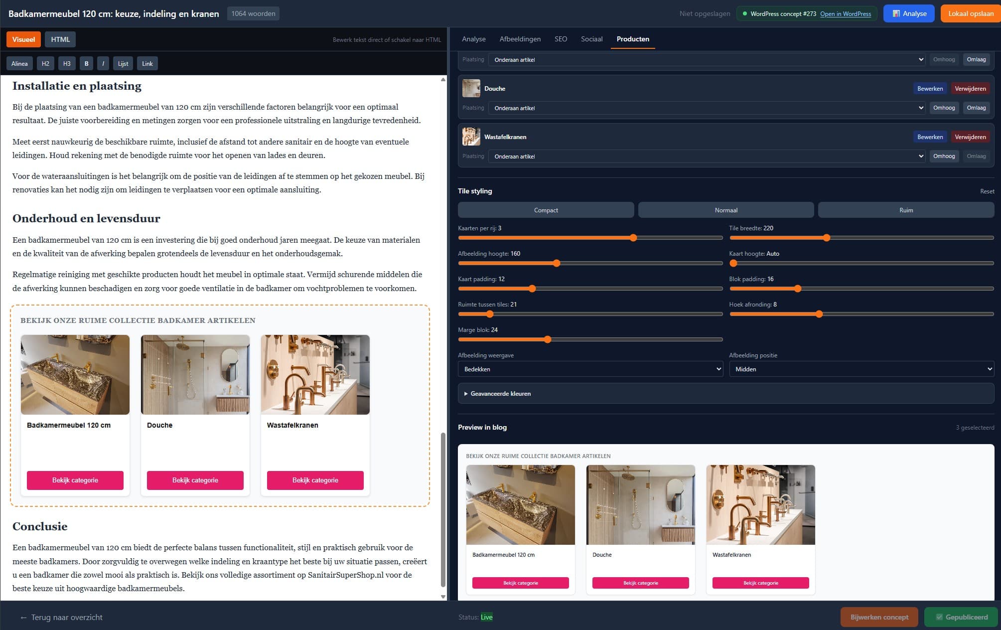 Hazenco Blog Tool, screenshot 5